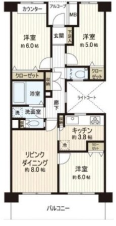 辻堂東海岸パークハウスの物件間取画像